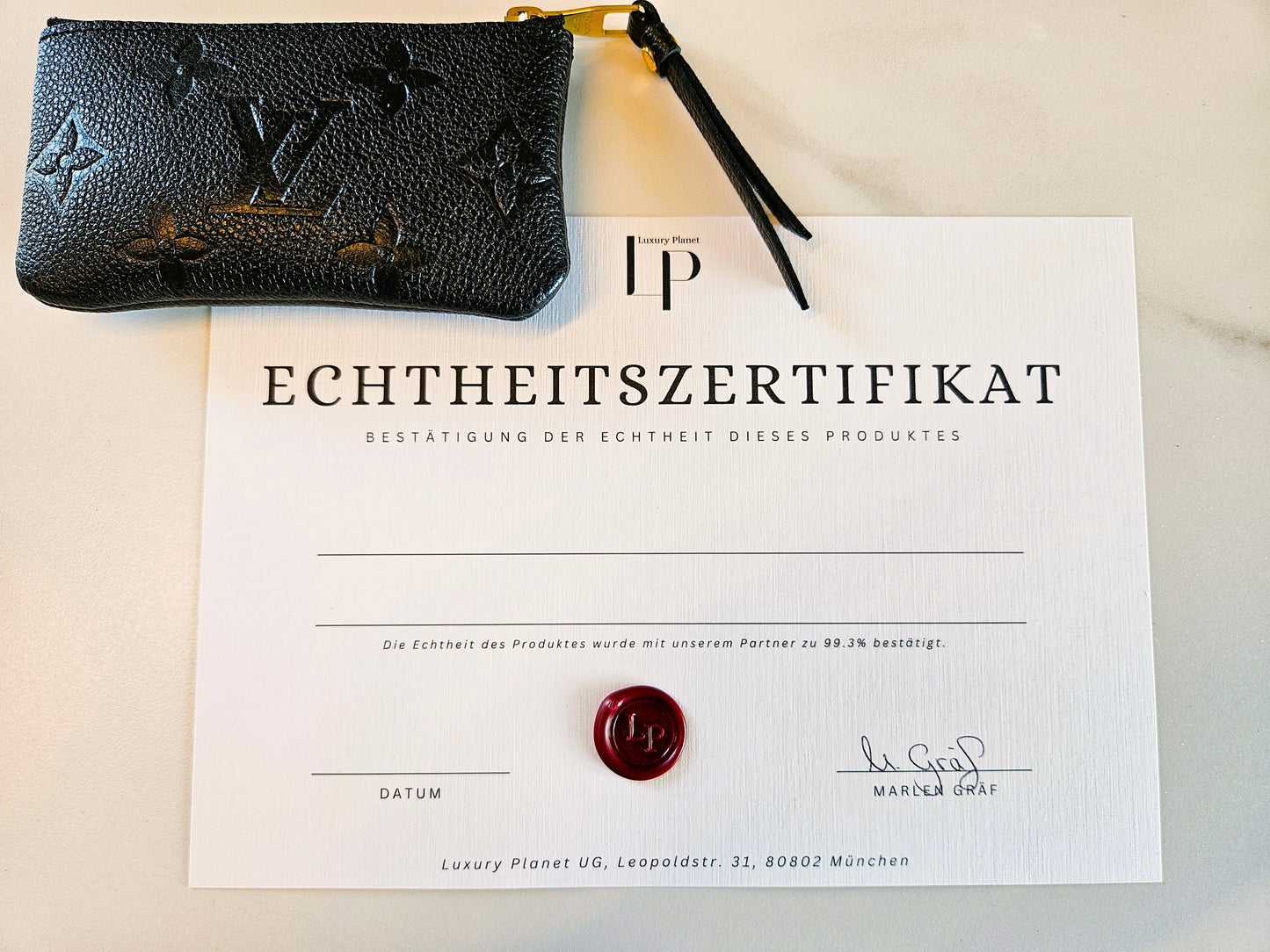 Luxusaccessories Echtheitszertifikat