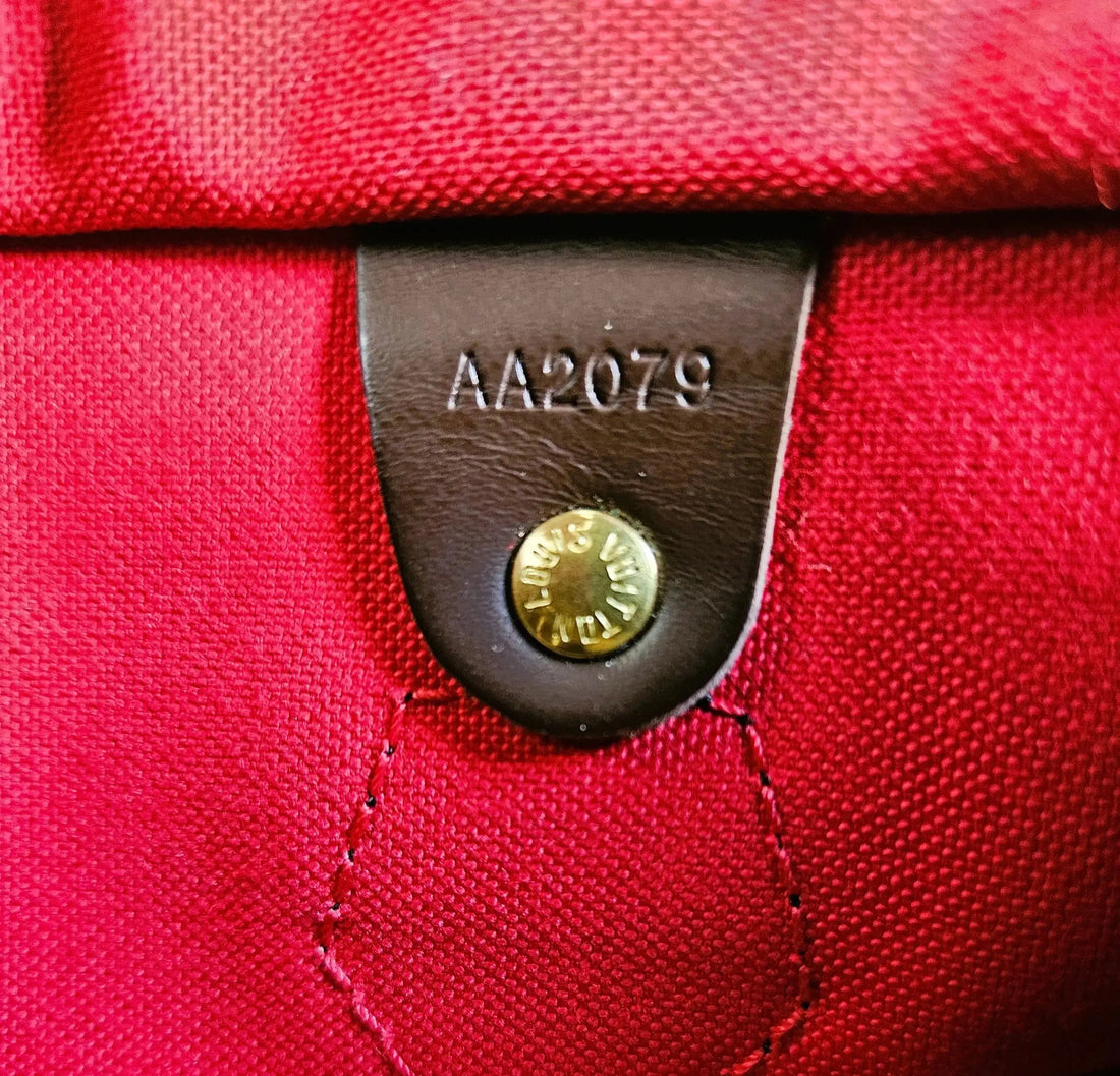 Erklärung Louis Vuitton Data Code zur Echtheit der Tasche