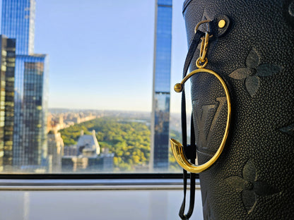 Taschenhalter für den Tisch - Metallfinish gold