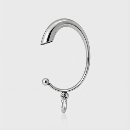 Taschenhalter für den Tisch - Metallfinish silber