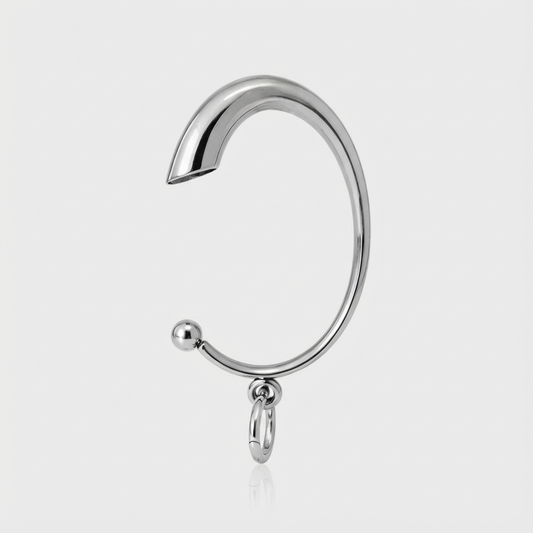 Taschenhalter für den Tisch - Metallfinish silber