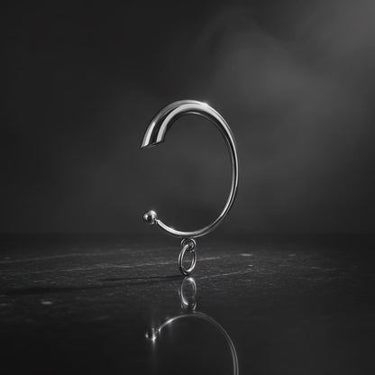 Taschenhalter Tisch - hochwertig - Metallfinish silber